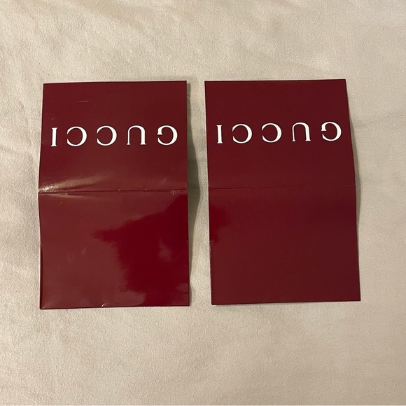 GUCCI Note Message Card Receipt Packaging Gifting Envelope Holder Set of 2 - Picture 4 of 5
